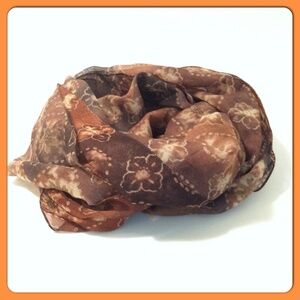 Rectangular Silk Italian Scarf Vintage